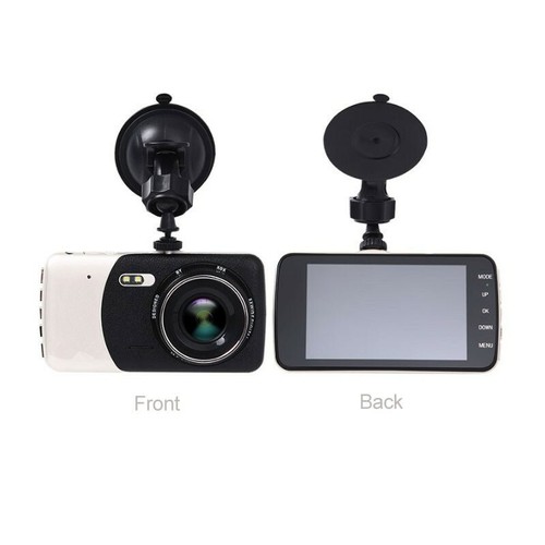 Dual Lens Camera 1080P Car DVR Vehicle Video Dash Cam Recorder 4" HD Screen Gold - Picture 5 of 5