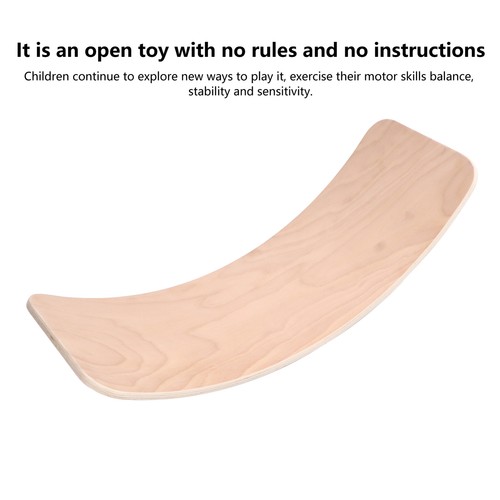 Wobble Board Toddlers Wooden Fitness Wobble Board With Curvy For Kids US - Picture 13 of 22