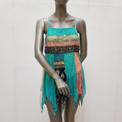 Bezaubernde Tunika von BCBG Max Azria, S, türkisgrün / bunt