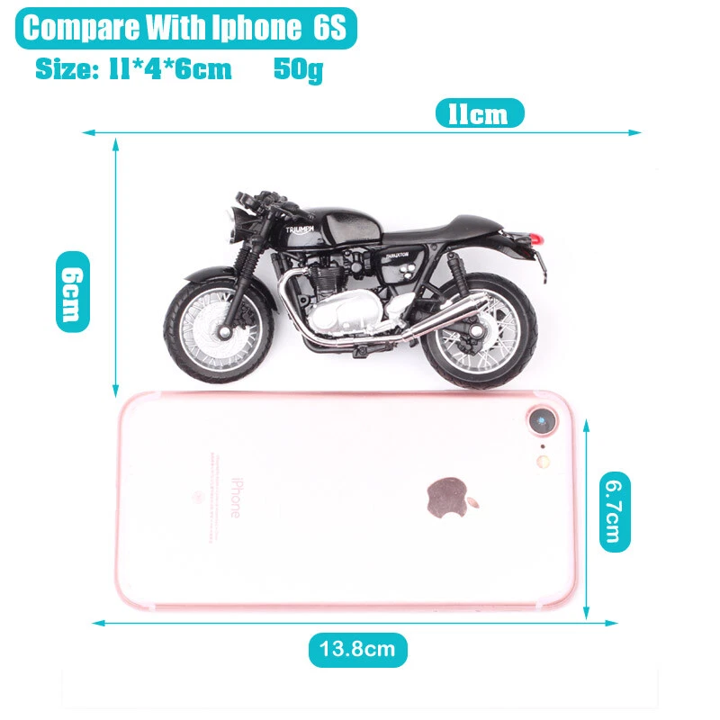 Welly 1/18 Triumph Thruxton 1200 R motorcycle model Diecast Toy cafe racer bike - Image 3 of 4