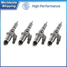 4PCS Fuel Injector 0445120008 0986435502 For 2001-2004 Duramax LB7 6.6L Engine