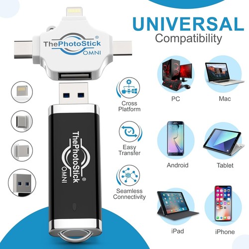 Thephotostick Omni 128GB - Secure Photo & Video Backup and Transfer | Digital F - Picture 4 of 7