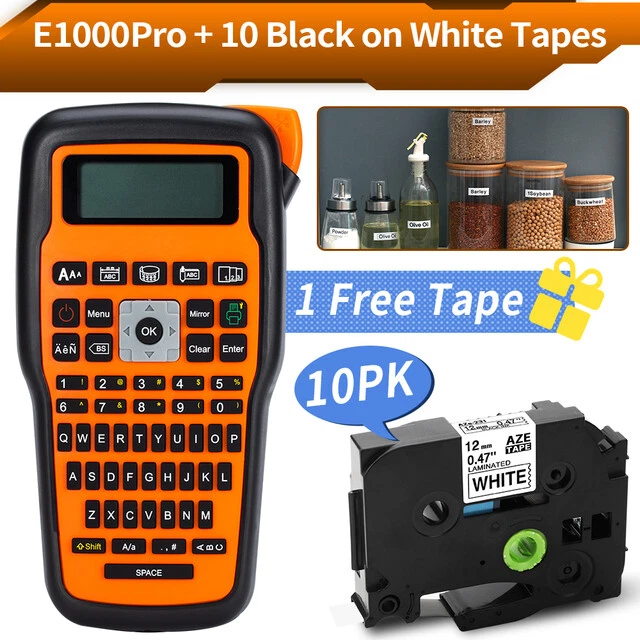 Industrial Label Maker E1000 with 12mm P-Touch TZe-231 Tape Industrial Label Maker E1000 with 12mm P-Touch TZe-231 Tape