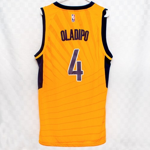 Indiana Pacers Victor Oladipo Basketball Jersey Size 54 XL Nike Swingman Yellow - Picture 2 of 3