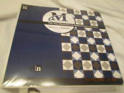 M Success The Key Elements To Mathematics Success Teacher's Edition Level H Book