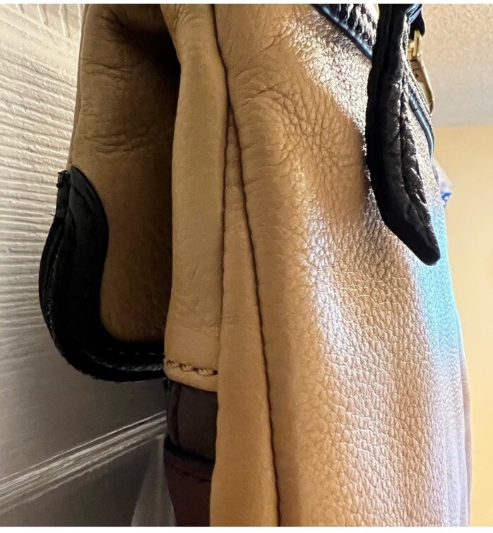 Fossil Brown and Beige Leather Hobo Bag - image 12