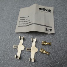 Märklin Spur 1 56031 Anschluß 2 Gleisklammern mit 2 Flachsteckhülsen