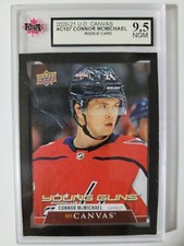 Connor McMichael 2020-21 Young Guns Canvas Rookie Hockey Card KSA Graded 9.5!!!