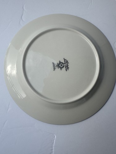 Noritake Affection Salad Dessert Plate 8” Vintage Ivory Floral Silver Trim 7192 - Picture 5 of 5