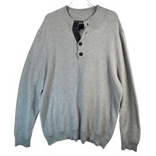 Even Tide Textured Knit Sweater Sz XXL Gray Pullover Stitch Fix Coastal Grandpa