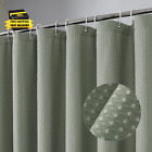 Stall Fabric Shower Curtain Set - 36X72, Waffle Weave 230Gsm Heavy Duty Small St