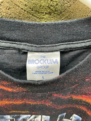 Vintage 1991 Metallica T-shirt Brockum Rare All Over Print 5 Album