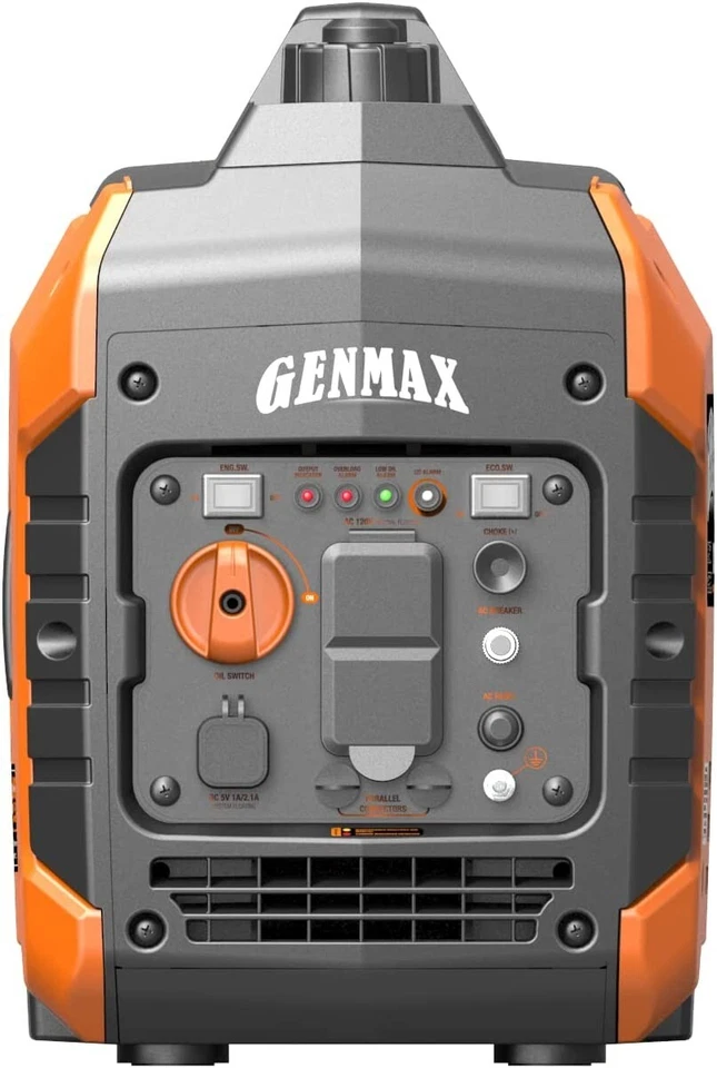 GENMAX 2,000-W Super Quiet Portable Gas Powered Inverter Generator w/ CO Sensor - Image 3 of 4