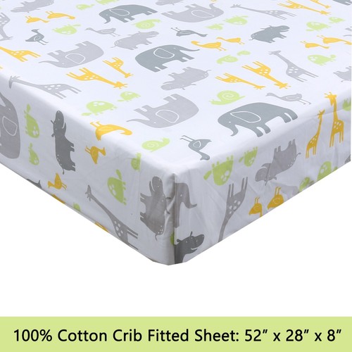 3-Piece Cotton Toddler Sheet Set for Kids Boys Girls |Animals Fish Sports Floral - 第 69/111 張圖片