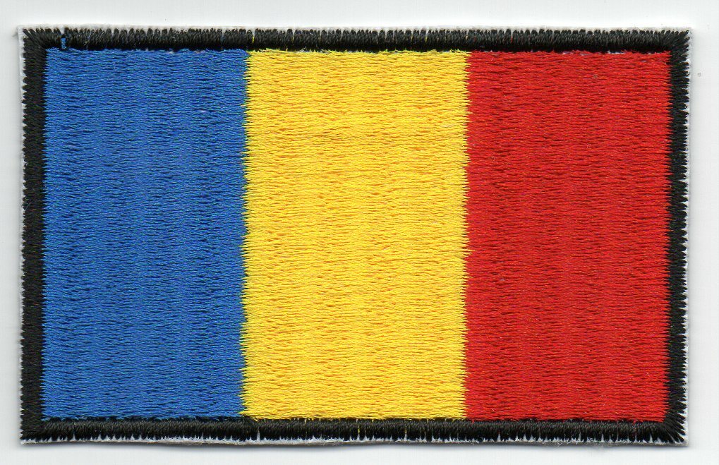 U24 Toppa Romania Bandiera Ricamata - 9x6 Cm, Applicazione Termoadesiva E Da Cucire, Patch Tricolore - 2