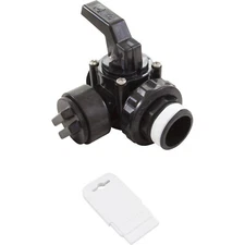 Ball Valve, Hayward Deluxe 3-Way, 1-1/2"mpt