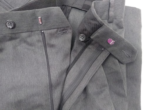 GEORGE Men's Dress Pants, Gray, 44x28, Pleated Front, Excellent Condition - Picture 5 of 8