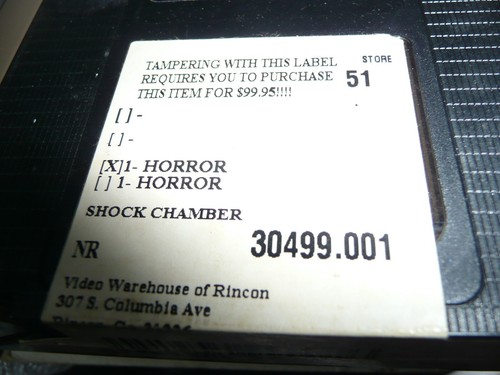 Shock Chamber Trilogy of Terror rare VHS Horror on Vector Video Vintage Release - Picture 4 of 9