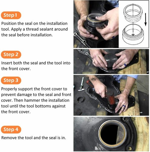 For Cummins 5.9L 6.7L Front Cover Crankshaft Seal & Wear Sleeve Installer Tool - Picture 11 of 12