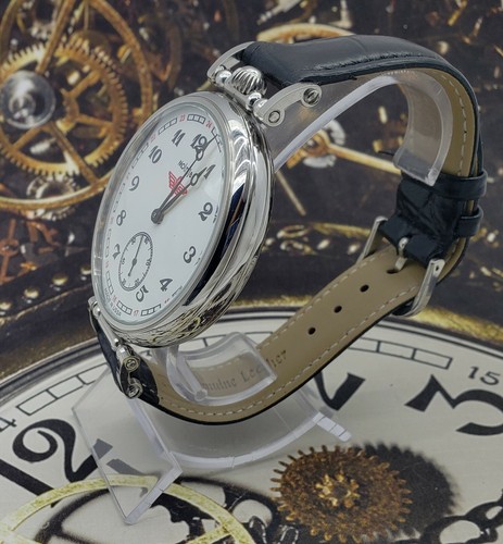 Watch MARRIAGE 3602 Dress Men Big WristWatch 18J Vintage Style USSR - Picture 6 of 12