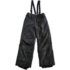 Iceburg Youth Snow Pants With Suspenders, Size Medium 7/8, Black,