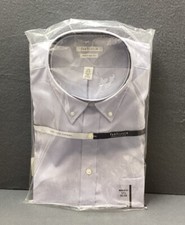 Van Heusen Long Sleeve Dress Shirt 20F7793 400 Pinpoint Solid, Button Down, Blue
