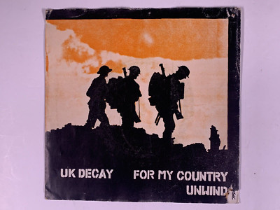 UK Decay Album Cover Steve Abbott  For My Country Unwind Original August 1980