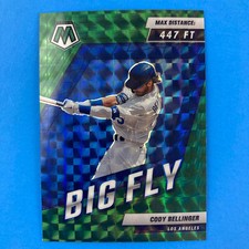 Cody Bellinger 2022 Panini Mosaic Big Fly Green Prizm #8 Los Angeles Dodgers
