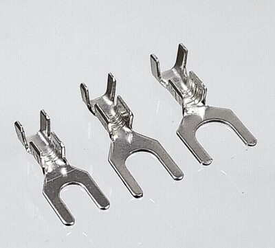 50x Gabel Kabelschuhe Krallen Crimp Quetschverbindung Stapler Fahrrad M3, M4, M5