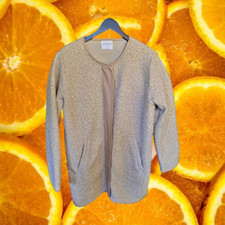 Stylus Tan Snap Closure Lightweight Jacket Size Large