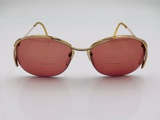 Vintage Logo Paris 880 Gold Metal Oval Sunglasses FRAMES ONLY France