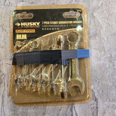 #ad Husky 7 Piece Stubby Combination Wrench Set Never Used SKU 565 882 $11.16