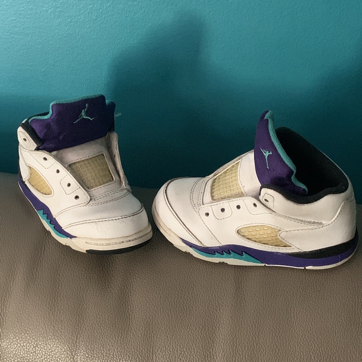 Jordan 5 Retro TD Grape 2013 Size 8C Used 440890-108 | eBay