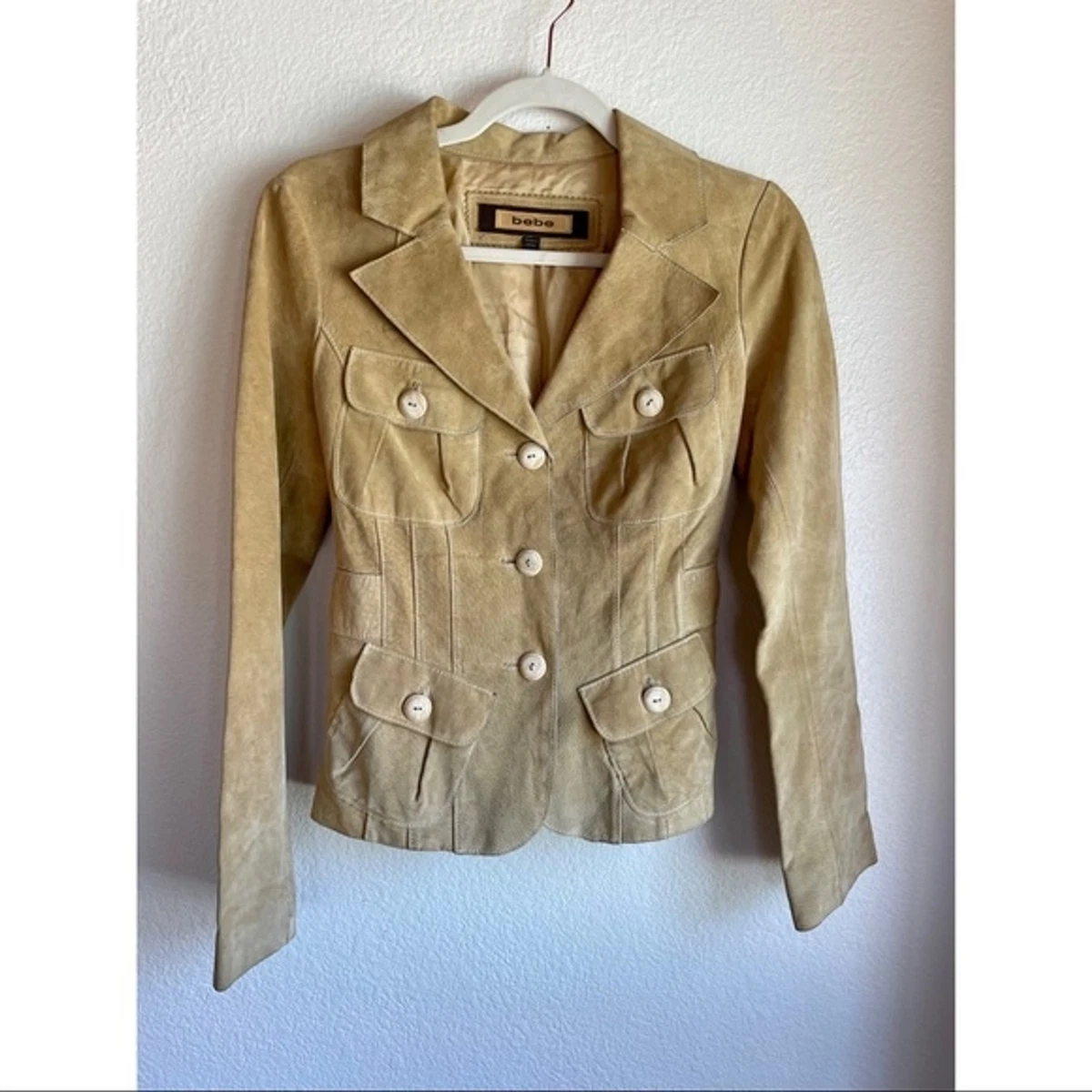 Bebe suede jacket cheap