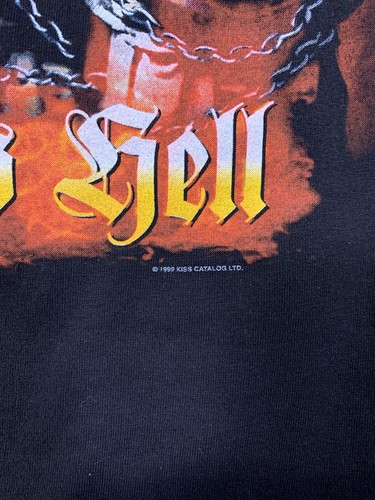 KISS Psycho As Hell T-Shirt Psycho Circus Band Tee Vintage 1999 Cronies XL USA - Picture 4 of 9