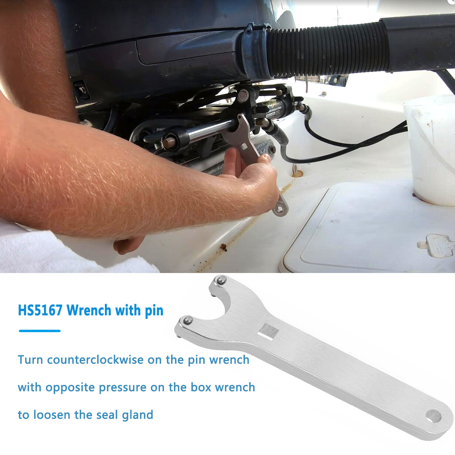 Front Mount Hydraulic Steering Cylinder Seal Kit & Bleed Kit for