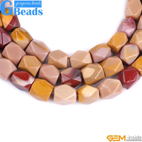 Cuentas espaciadoras de polígonos de piedras preciosas naturales surtidas para hacer joyas hilo de 15"" - Imagen 32 de 103