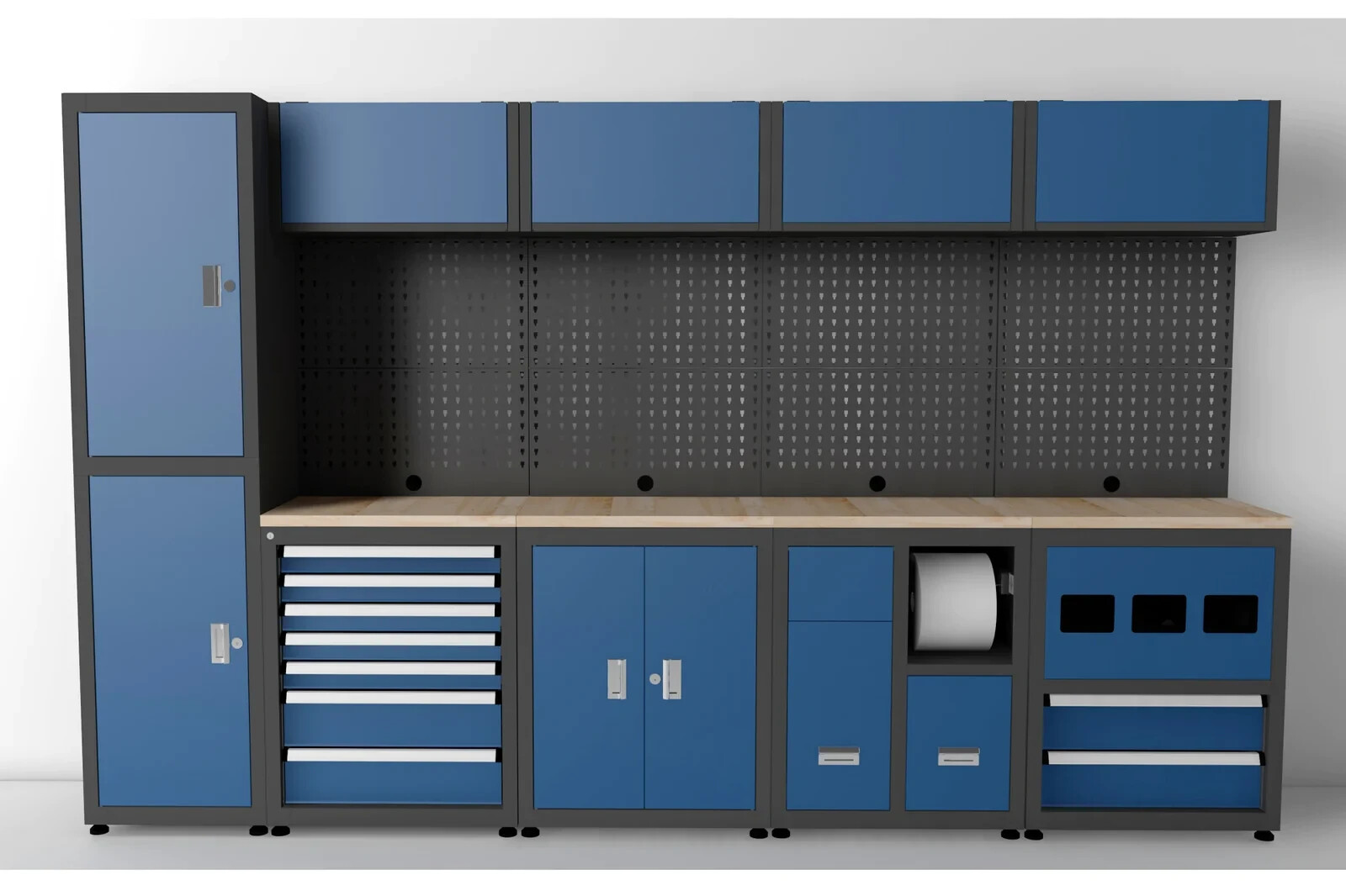 Steelman Modular Steel Garage Storage System 5pc Combo Workbench