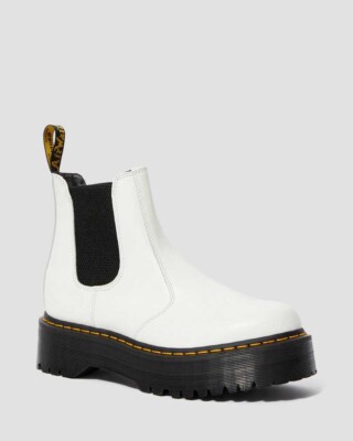 Men\'s Dr. Martens Smooth Leather Platform Chelsea Boots 2976 Smooth Leather Platform Chelsea Boots in Black | Dr  main image 3