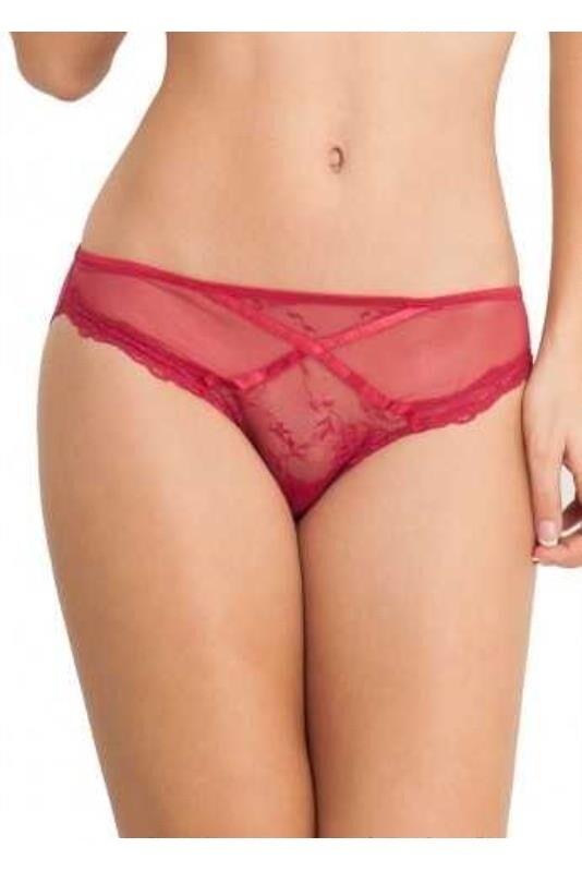 Slip Lise Charmel Antinea - Taille 38, Couleur Rouge Frivole - Neuf Avec étiquettes