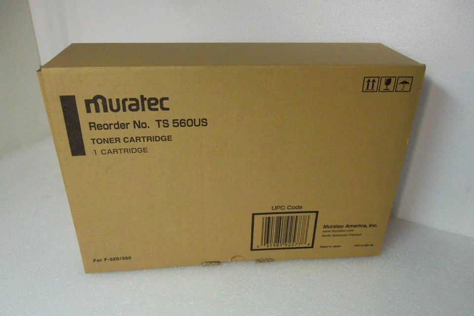 Cartucho de tóner Muratec TS-560US negro 15.000 para Muratec F-520/560 TS560US NUEVO Foto 2 de 4