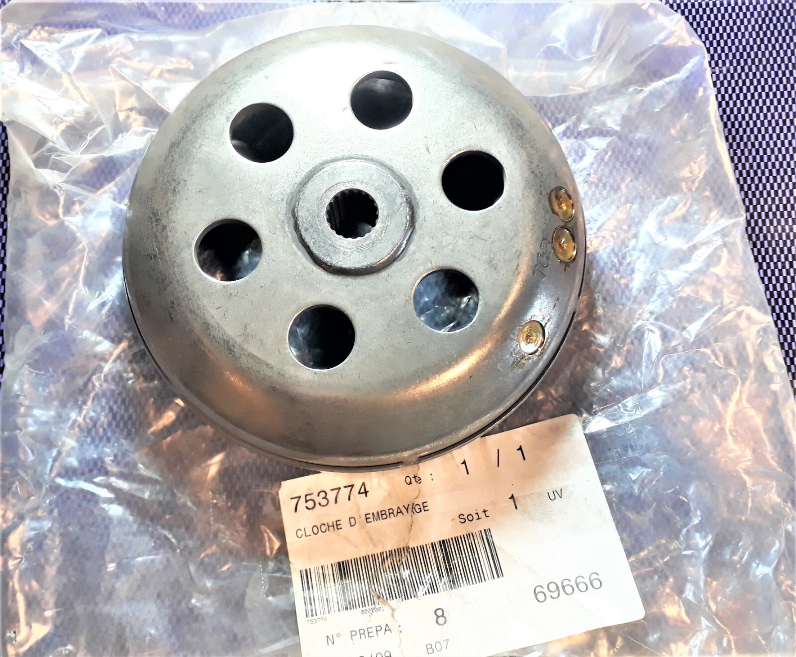Cloche d'embrayage d'origine Peugeot 125 contre les vibrations