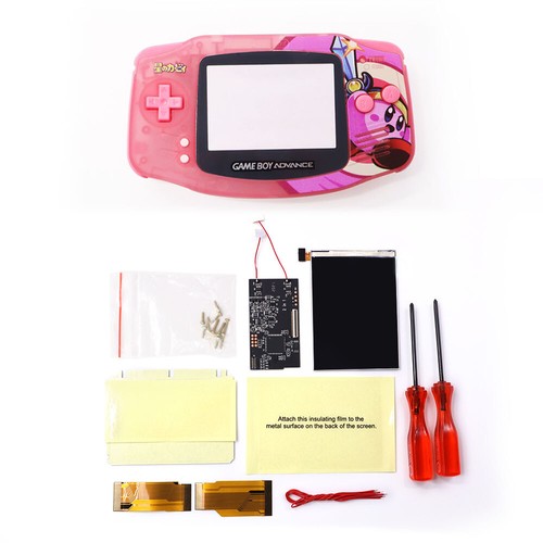 Kit de pantalla LCD de retroiluminación 2 en 1 versión táctil V2 IPS y carcasa UV precortada para GBA - Imagen 5 de 23