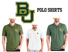 Baylor Bears NCAA Antigua Polo golf Shirt NEW with Tags Green/White 