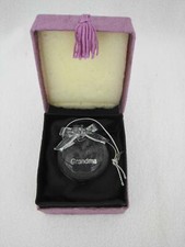 Lovely GRANDMA Heart Christmas Tree Ornament in Silk Gift Box - MINT 47