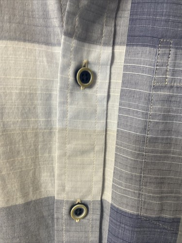 ROWM Men's Short Sleeve Plaid Shirt Cotton Multicolor Blue size Sm New NWT - Picture 3 of 8