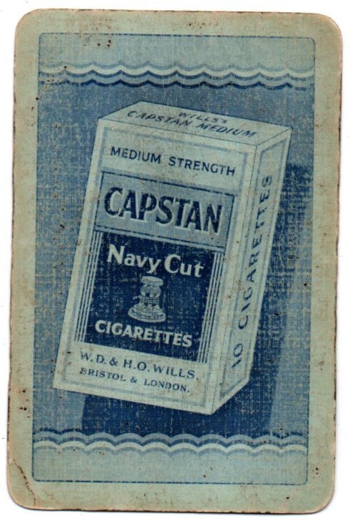 UK England Bristol London Capstan Navy Cut Cigarettes 1 Single Swap Playing  Card