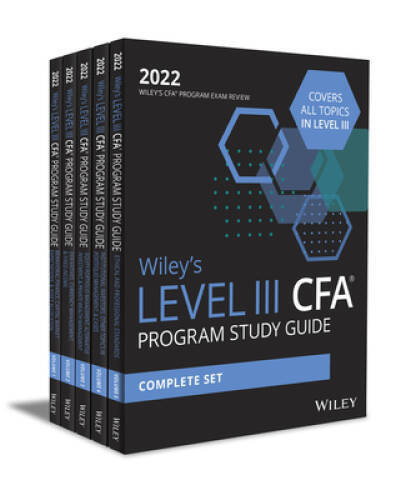 Wileys Level III CFA Program Study Guide 2022: Complete Set - VERY GOOD-image