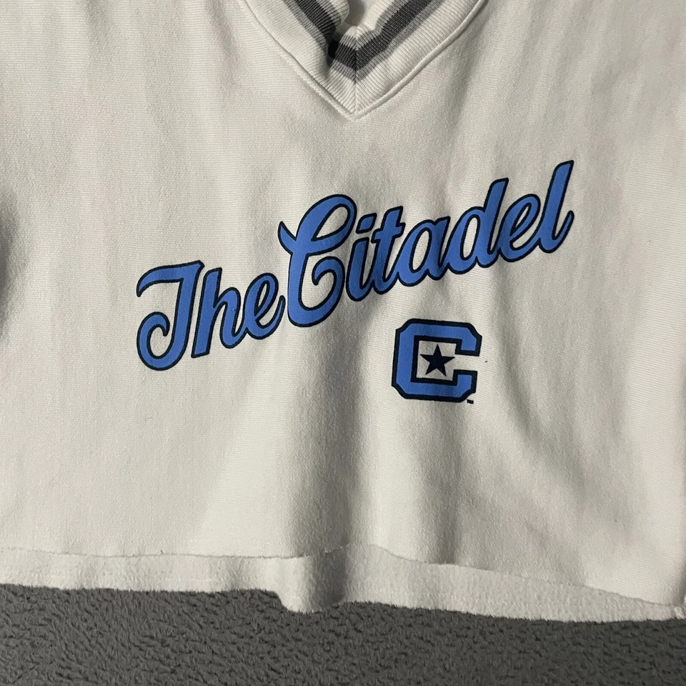 Sudadera corta Champion Reverse Weave The Citadel para mujer M timbre blanco Foto 2 de 4