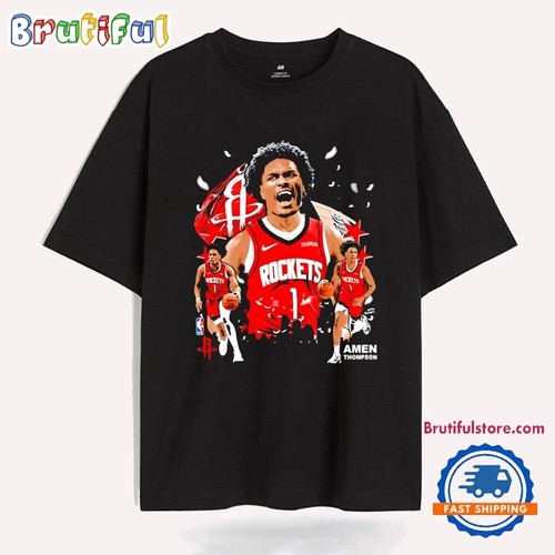 Amen Thompson Hou%ston Rockets Grafik T-Shirt - Bild 1 von 3